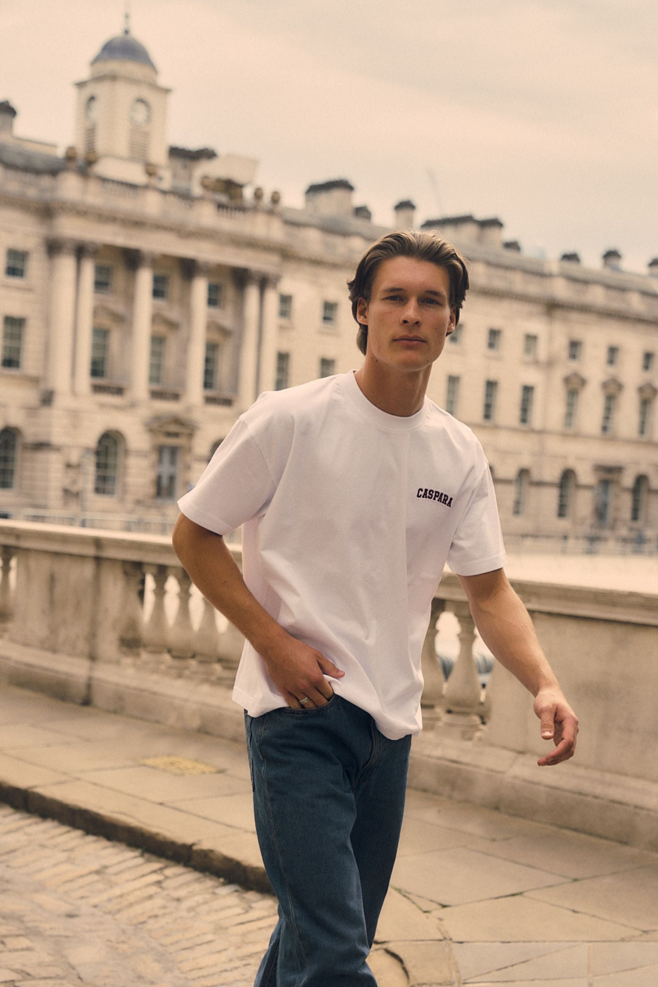 M. Varsity Tee - White